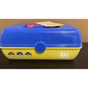 Brand New 2026 Pokemon Caboodles Makeup Case Organizer Blue Yellow Nintendo Rare